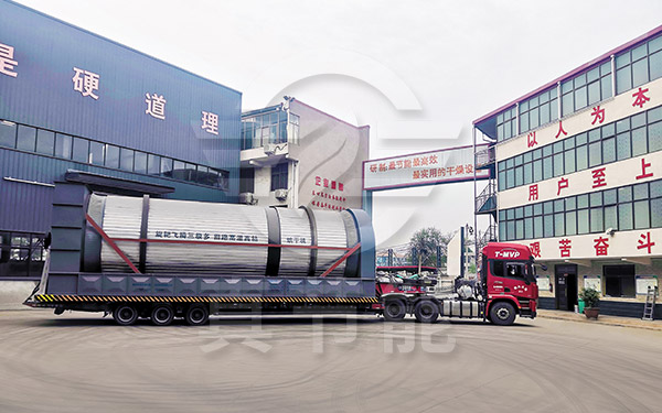 進出渣烘干設備運輸現(xiàn)場